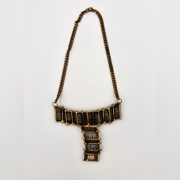 Vintage-Inspired Bronze Necklace - Picture 4 of 6